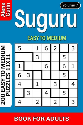 Suguru puzzle book for Adults: 200 Easy to Medium Puzzles 11x11 (Volume 7)