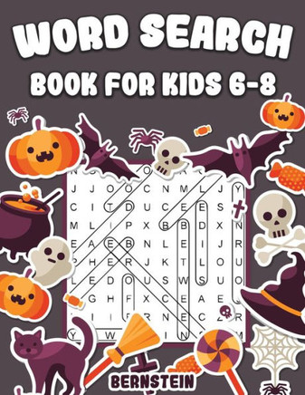 Word Search for Kids 6-8: 200 Fun Word Search Puzzles for Kids with Solutions - Large Print - Halloween Edition - Large Print