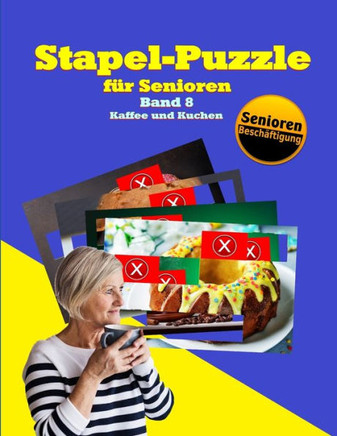 Stapel-Puzzle Für Senioren : Thema: Kaffee Und Kuchen