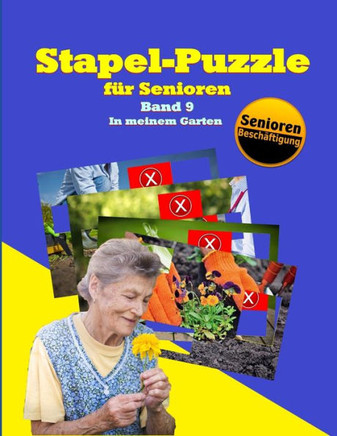 Stapel-Puzzle Für Senioren : Thema: In Meinem Garten