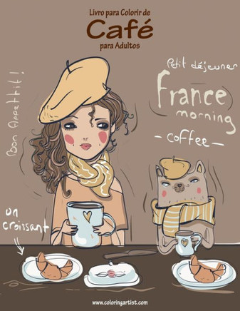 Livro Para Colorir De Café Para Adultos