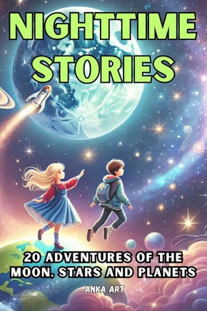 Nighttime Stories: 20 Adventures of the Moon, Stars, and Planets for Kids: Enchanting Bedtime Tales Celebrating Friendship, Kindness, and