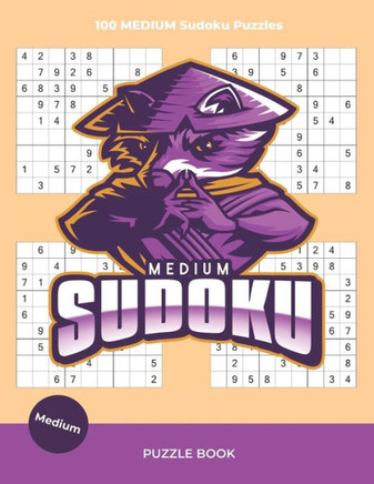 Medium Sudoku Puzzle Book: 100 Large Print Sudoku Puzzles For Adults and Seniors With Solutions (vol.1) - Large Print