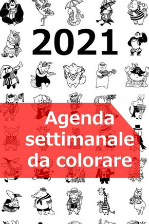 Agenda settimanale da colorare