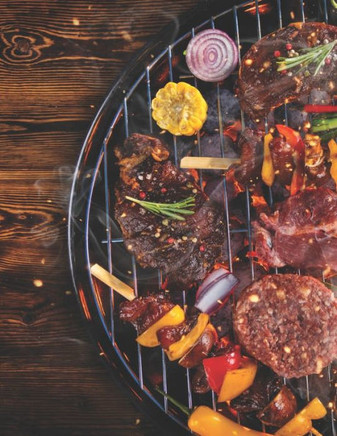 Mein Grillbuch : ? Deine Eigenen Grillrezepte Auf Einen Blick ? Vorausgefülltes Grillprotokoll Für Deine Eigenen Rezepte Und Fleisch-Kreationen ? Grillen Wie Echte Männer ? A4+ Format ? Motiv: Grillparty