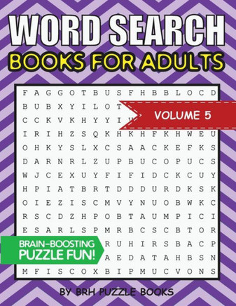 Word Search Books For Adults : 100 Word Search Puzzles For Adults - Brain-Boosting Fun