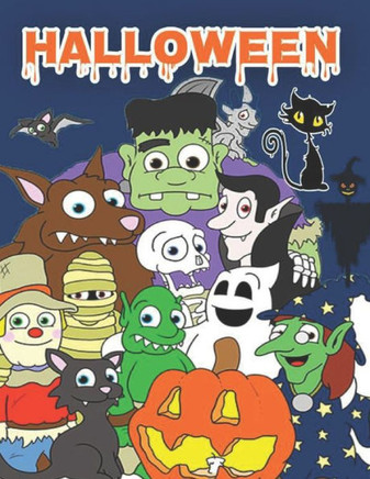 Halloween: Halloween Unicorn Coloring Book for Kids, A Fun Gift Idea for Kids - Coloring Pages for Kids