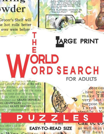 In The World Word Search Puzzles Book: Large Print Word Search Book for Adults - Large Print