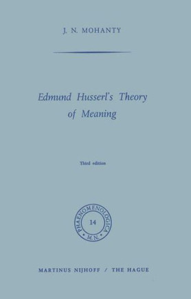 Edmund Husserl's Theory of Meaning