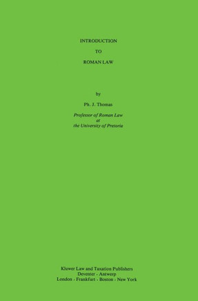 Introduction To Roman Law