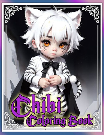 Chibi: Fantasy and Whimsical coloring book, filled with chibi and pets