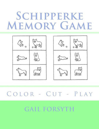 Schipperke Memory Game : Color - Cut - Play