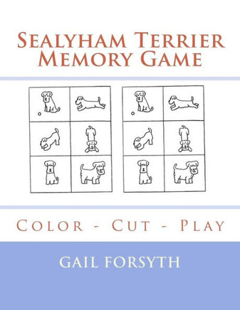 Sealyham Terrier Memory Game : Color - Cut - Play