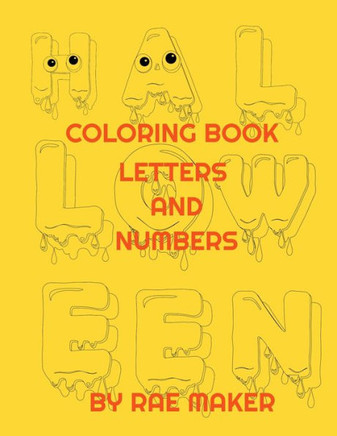 Halloween Coloring Book Letters and Numbers