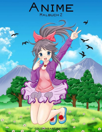 Anime-Malbuch 2 (German Edition)