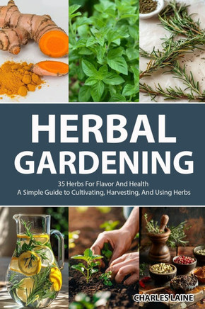 Herbal Gardening: 35 Herbs For Flavor And Health - A Simple Guide to Cultivating, Harvesting, And Using Herbs