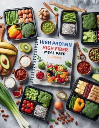 High Protein High Fiber Meal Prep Cookbook: Comprehensive Meal Prep Solutions for High Protein and High Fiber Diets That Fit Your Busy Schedule