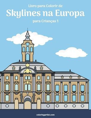 Livro para Colorir de Skylines na Europa para Crianças 1