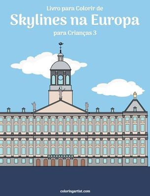 Livro para Colorir de Skylines na Europa para Crianças 3