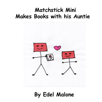 Matchstick Mini makes books with his auntie