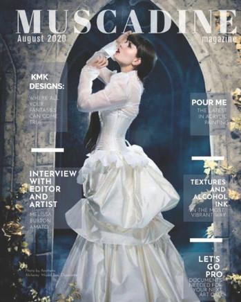 Muscadine Magazine August 2020 Issue: Featuring Artist Amber Lamoreaux, Fashion Designer Kaitlyn McClain and Artist and Creator of Muscadine Magazine,