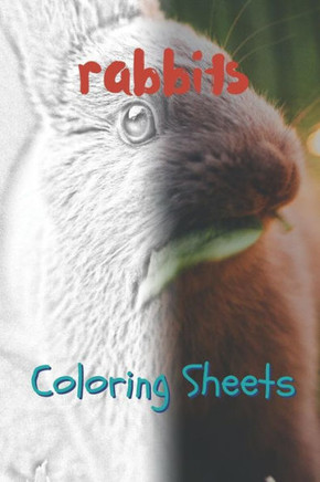 Rabbit Coloring Sheets: 30 Rabbit Drawings, Coloring Sheets Adults Relaxation, Coloring Book For Kids, For Girls