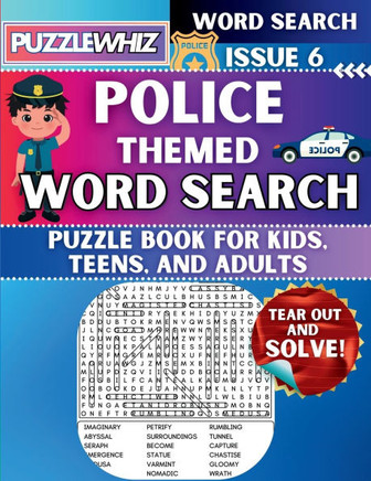 Police - Themed Word Search - Fun & Educational Puzzles for Kids, Teens, and Adults (Large Print Edition): Featuring Engaging Themed Word Search Puzzl - Large Print