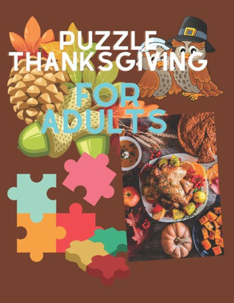 Puzzle Thanksgiving for adults: Thanksgiving puzzle fun activity book for adults