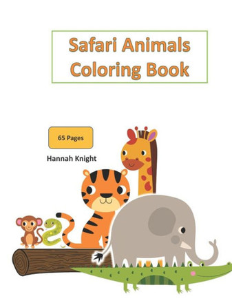 Safari Animals Coloring Book - Large Print