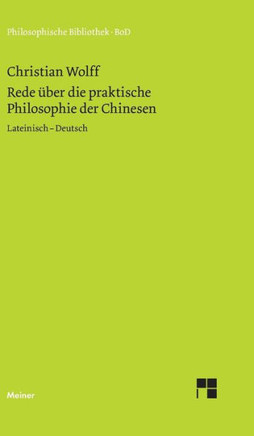 Rede über die praktische Philosophie der Chinesen