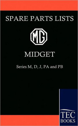 MG Midget Spare Parts Lists