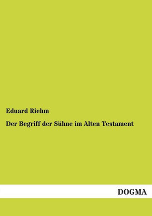 Der Begriff Der Suhne Im Alten Testament