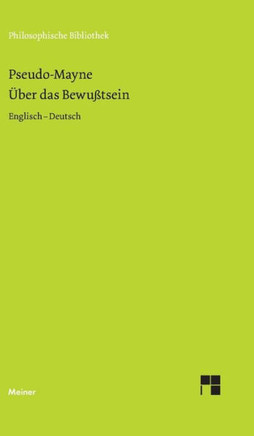 Über das Bewußtsein (1728): Englisch-Deutsch
