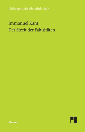 Der Streit der Fakult?en