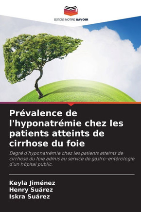 Pr?alence de l'hyponatr?ie chez les patients atteints de cirrhose du foie