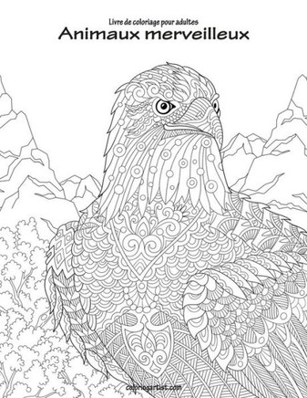 Livre De Coloriage Pour Adultes Animaux Merveilleux 1