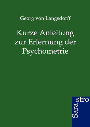 Kurze Anleitung zur Erlernung der Psychometrie