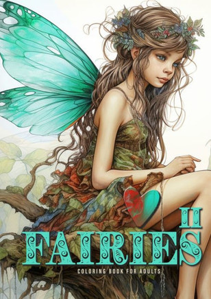 Fairies Coloring Book for Adults Vol. 2: Fairies Coloring Book Grayscale Fairy Grayscale Coloring Book for Adults happy cute sad and bored faires A4 5