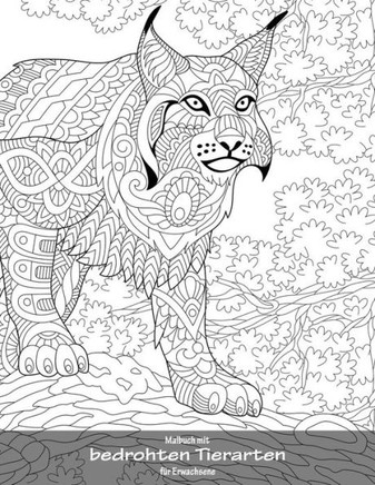Malbuch Mit Bedrohten Tierarten Für Erwachsene 1