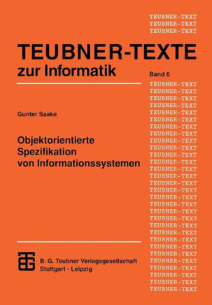 Objektorientierte Spezifikation Von Informationssystemen