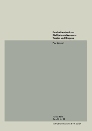 Bruchwiderstand Von Stahlbetonbalken Unter Torsion Und Biegung