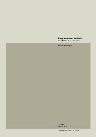 Programme Zur Methode Der Finiten Elemente