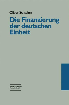 Die Finanzierung Der Deutschen Einheit
