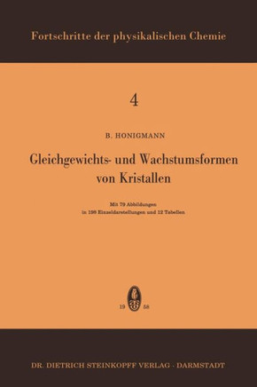 Gleichgewichts- Und Wachstumsformen Von Kristallen