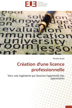 Cr?tion d'Une Licence Professionnelle