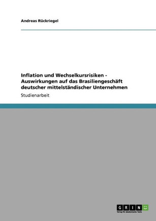Inflation und Wechselkursrisiken - Auswirkungen auf das Brasiliengesch?t deutscher mittelst?discher Unternehmen