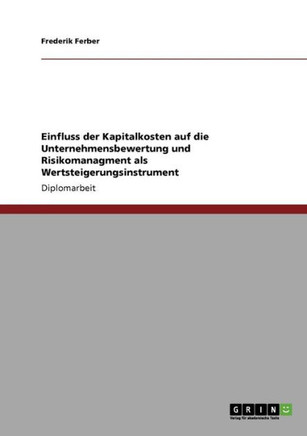 Einfluss der Kapitalkosten auf die Unternehmensbewertung und Risikomanagment als Wertsteigerungsinstrument