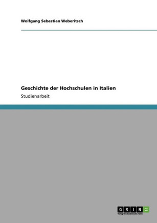 Geschichte der Hochschulen in Italien