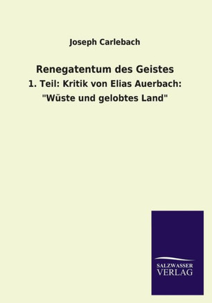 Renegatentum des Geistes