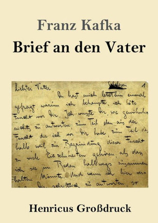Brief An Den Vater (Großdruck) (German Edition)